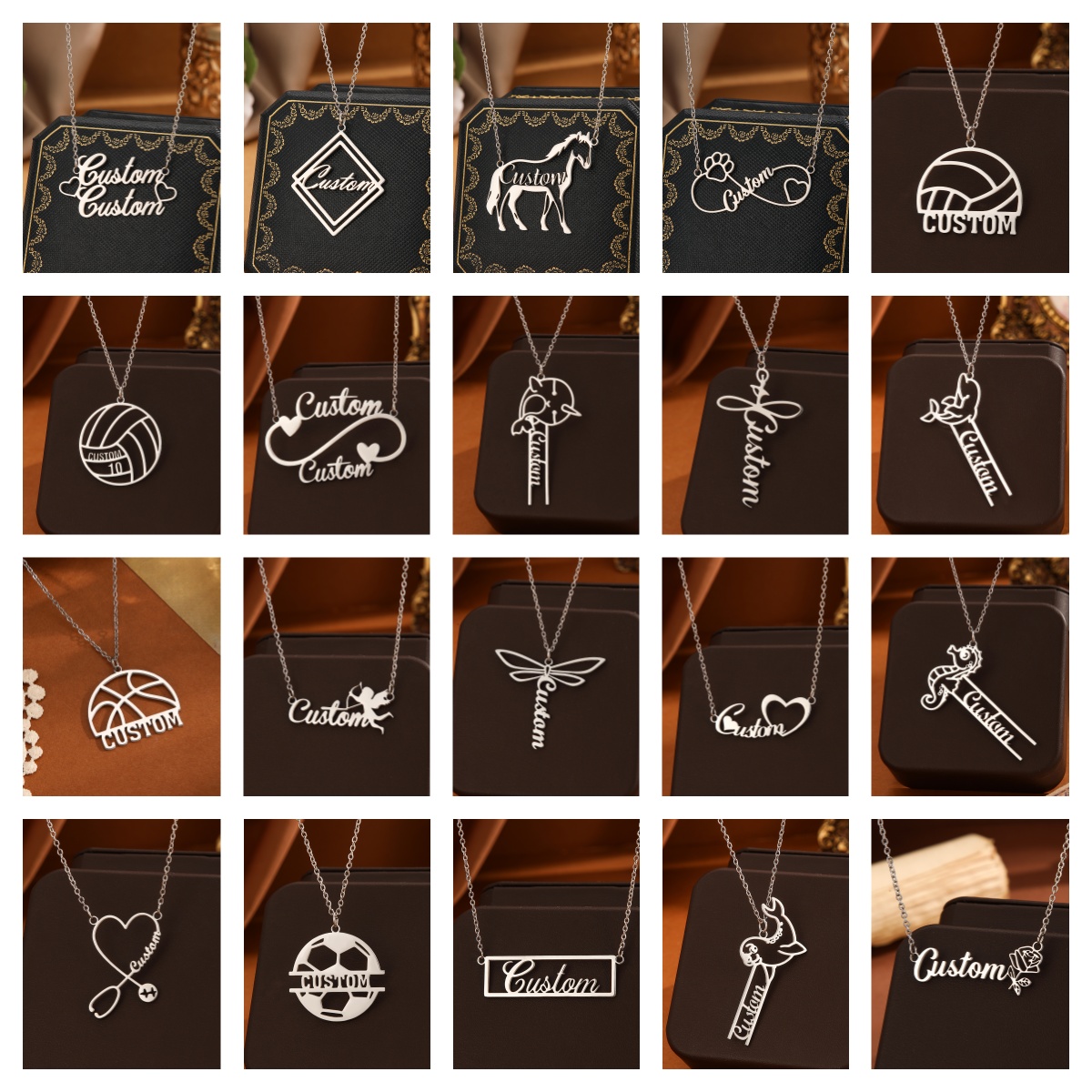 Name Necklace Custom - 1pc roestvrij staal aangepaste gepersonaliseerde naam
