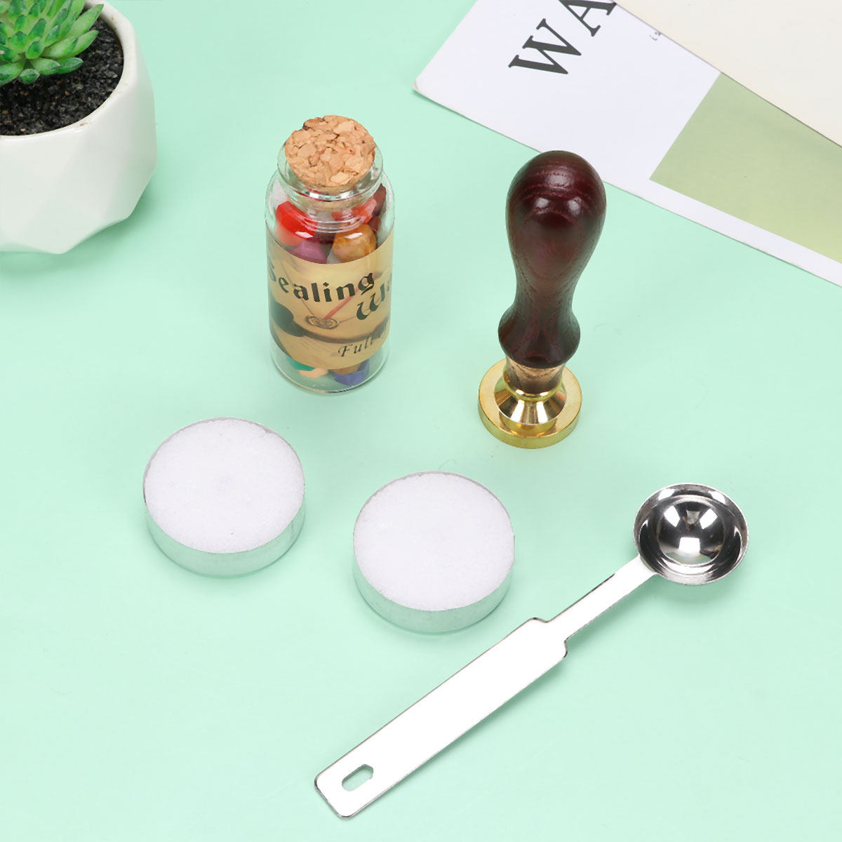 Wax Seal Letter Kit - 1 Set Premium Zegellak Stempelset van