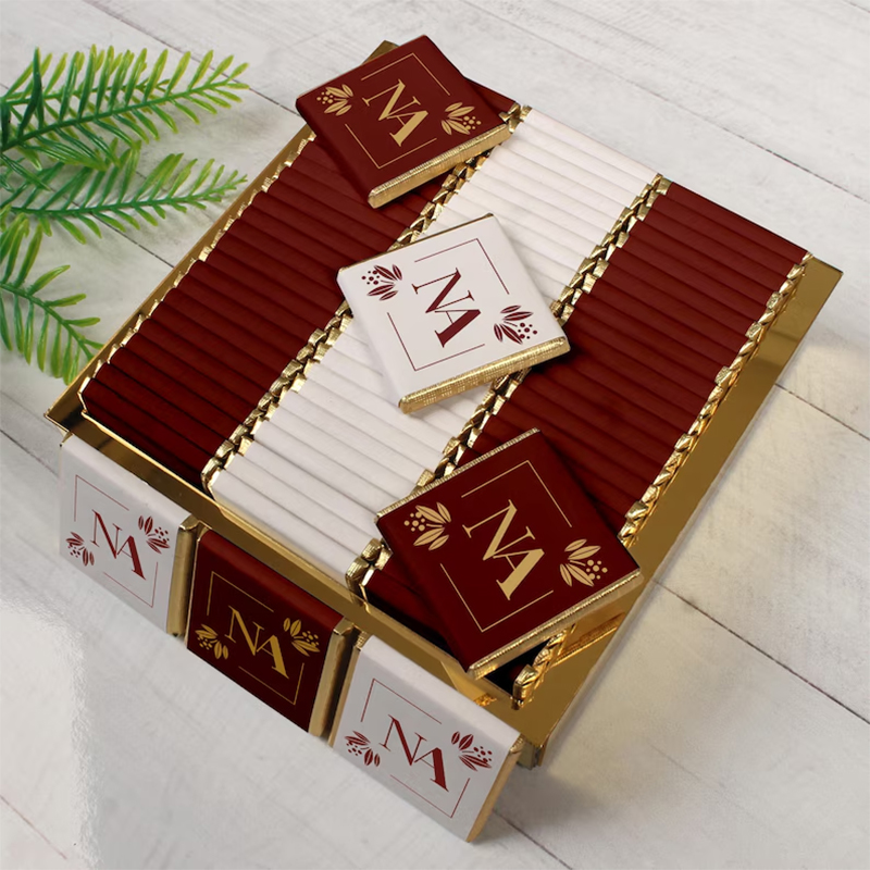 Personalised Candle Label - Gepersonaliseerde 50 stuks bruiloft chocolade gunsten