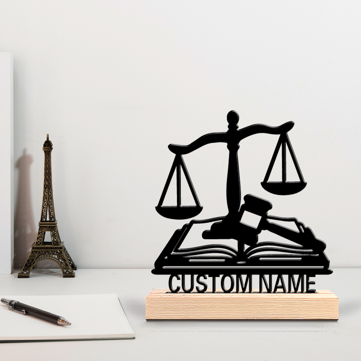 Engraved Wood Frame - 1 stuk Leuke gepersonaliseerde metalen kunstwerk