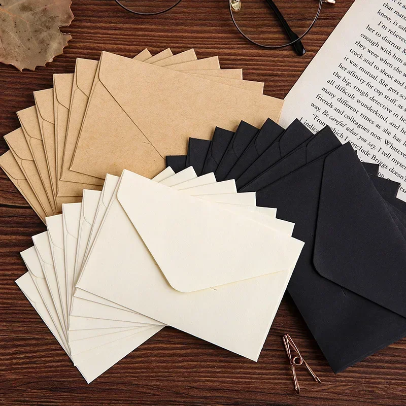 Wax Seal Letter Kit - 20/40/80PCS Klassieke Wit Zwart Kraft Lege