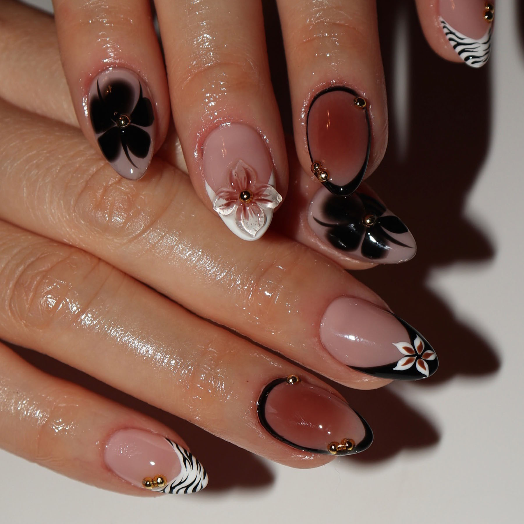24 stuks bloem kunstnagels bru - Pressed Flower Art recensie en prijs