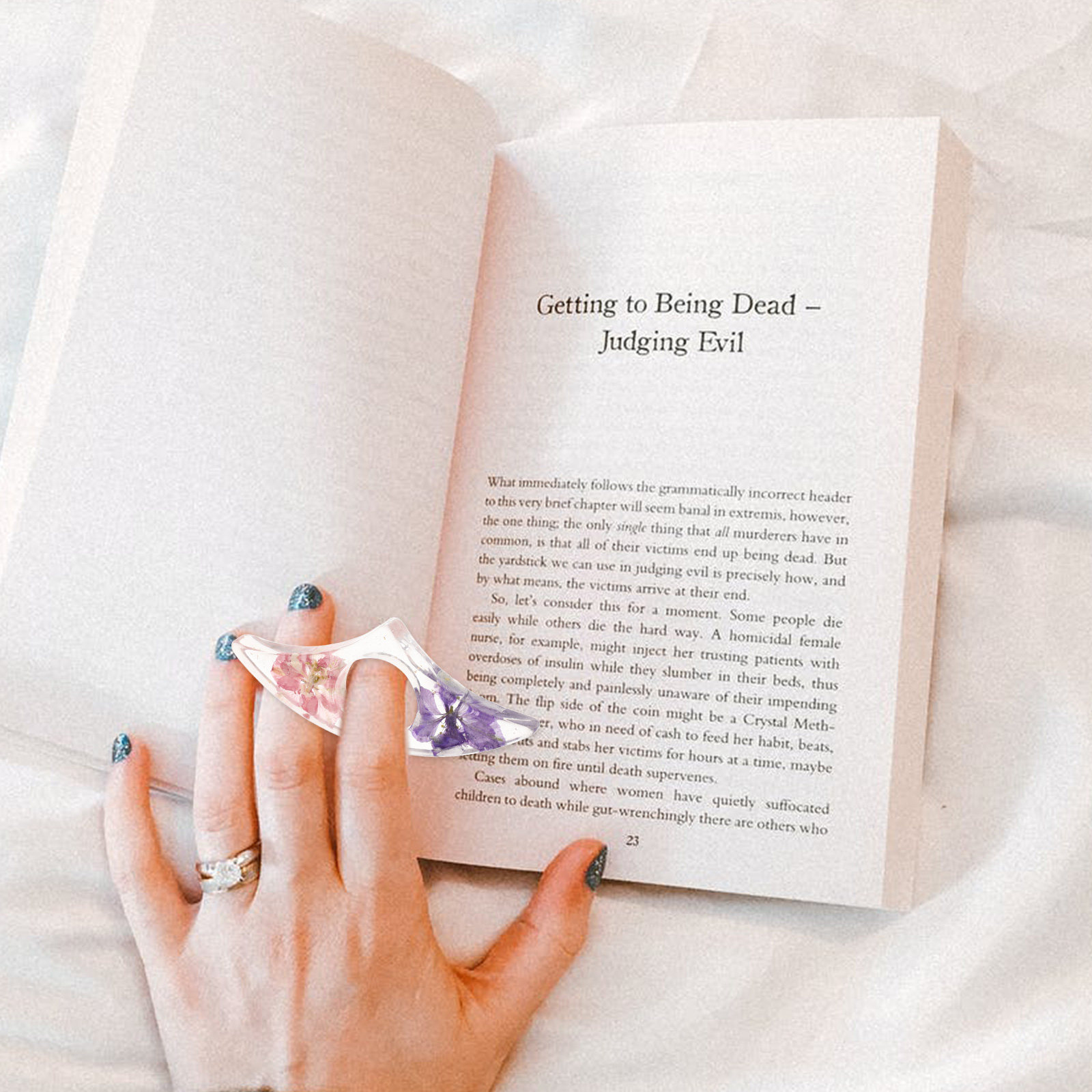 Harsen bloemen duimleeswijzer, - Dried Flower Bookmark recensie en prijs