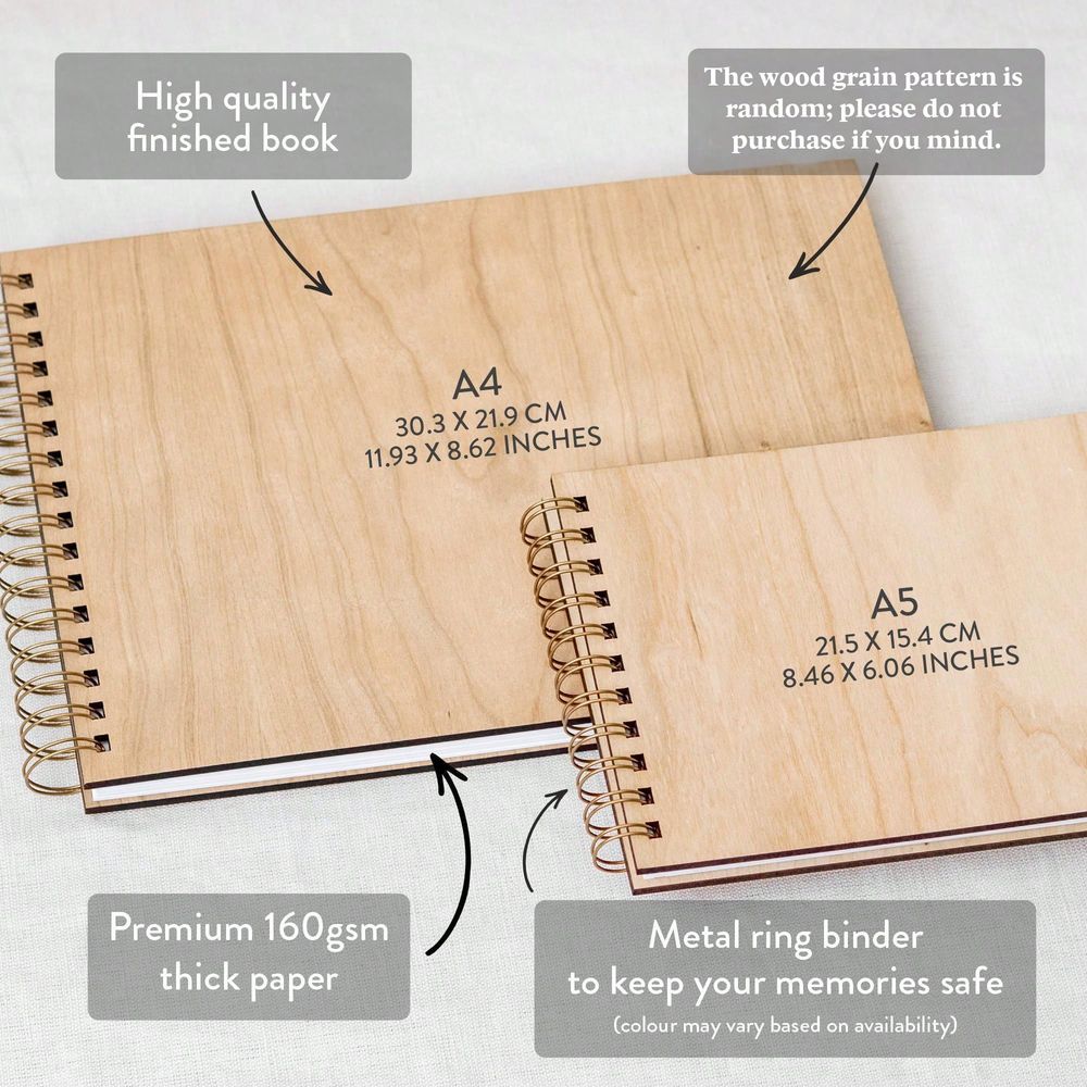 Gepersonaliseerd A4 A5 houten  - Custom Photo Book recensie en prijs