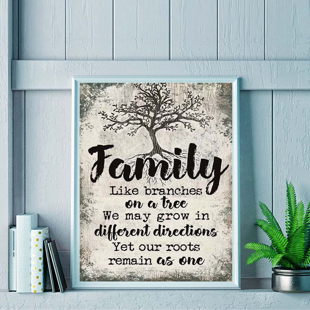 HUACAN 11CT Cross Stitch Compl - Family Tree Print recensie en prijs