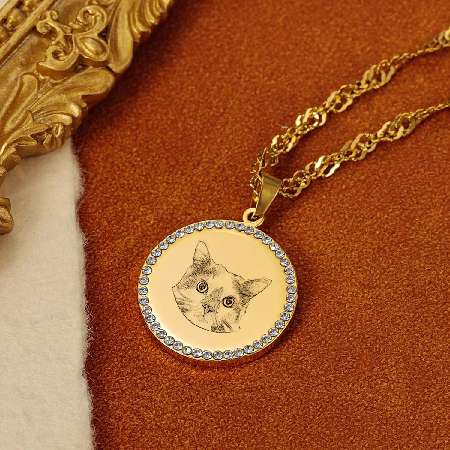 Op maat gegraveerde fotopatroo - Pet Portrait Custom recensie en prijs