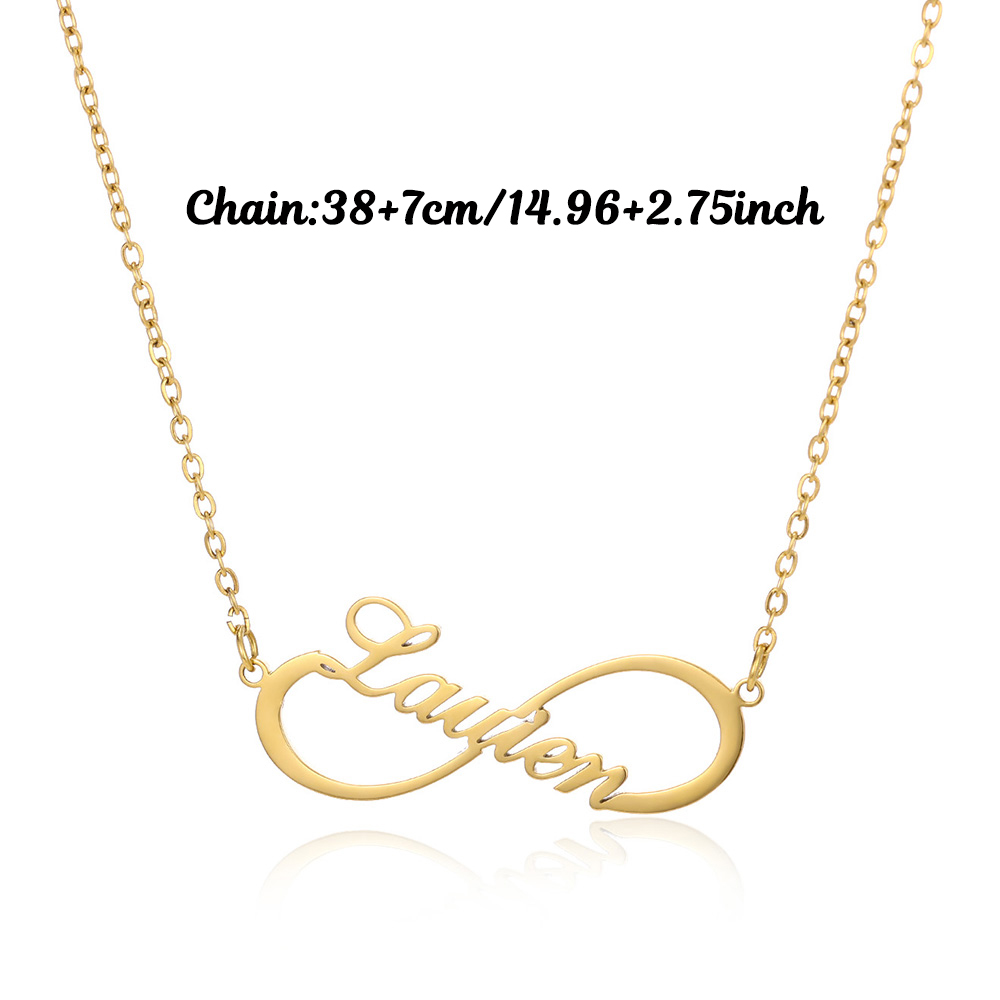 Aangepaste naam Infinity ketti - Name Necklace Custom recensie en prijs