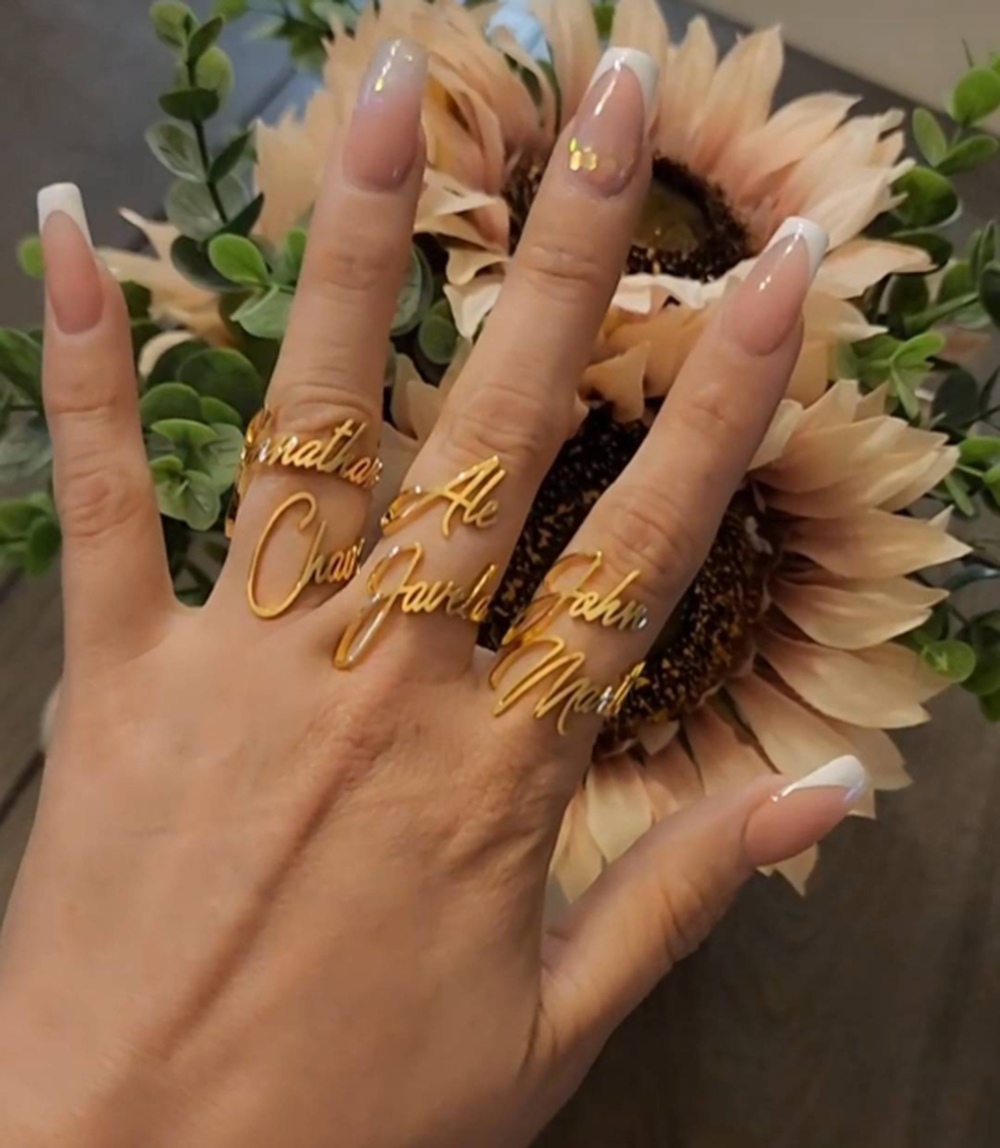 Gepersonaliseerde Aangepaste N - Initial Ring Custom recensie en prijs