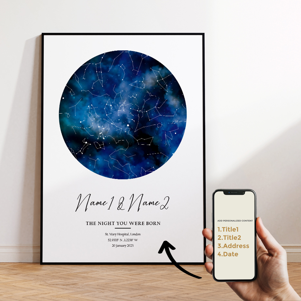 Moderne aangepaste gepersonali - Custom Map Poster recensie en prijs