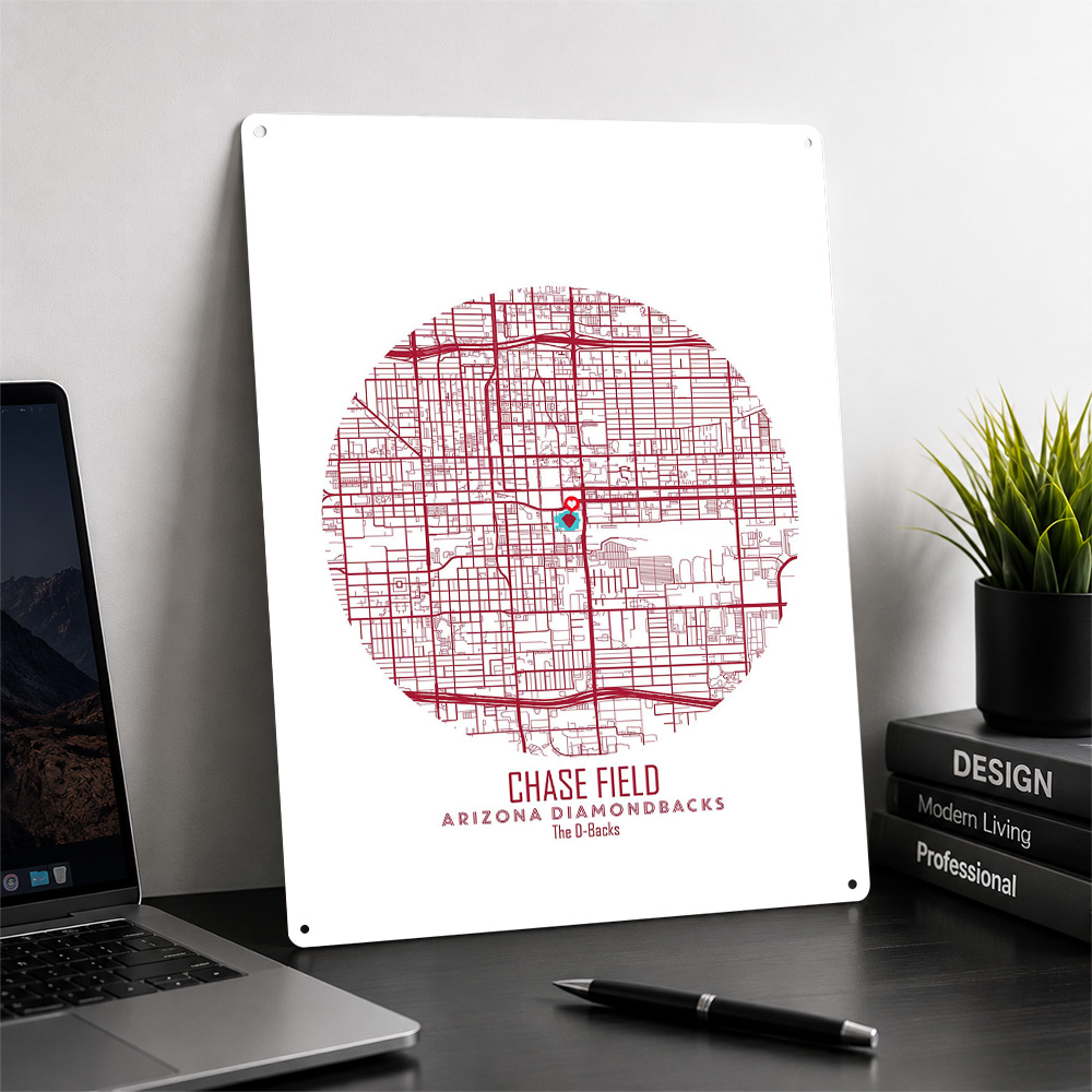 Chase Field Stadion Kaart Meta - Custom Map Poster recensie en prijs