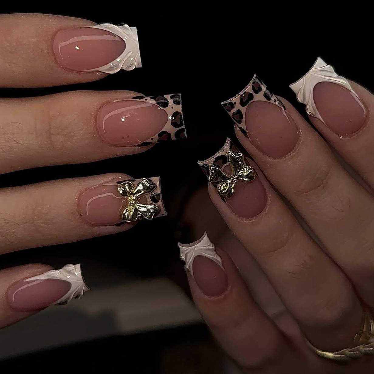 Korte vierkante nepnagels voor - Pressed Flower Art recensie en prijs