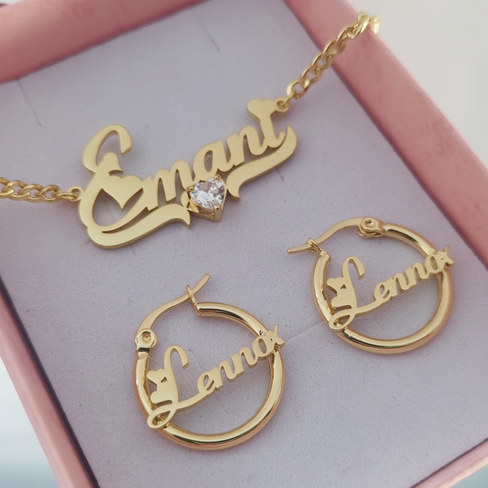 Leechee Hart Zirkoon Aangepast - Name Necklace Custom recensie en prijs