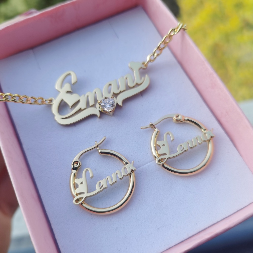 Leechee Hart Zirkoon Aangepast - Name Necklace Custom recensie en prijs